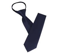 AUYAO Cravatta Uomo, Pre-legato con Cerniera 8cm, Cravatta da Uomo Nera, con Cerniera Regolabile, Pre-Legata, Tinta Unita, Uniforme, Uomo Cravatta Pre-legato con Cerniera per Business Casual