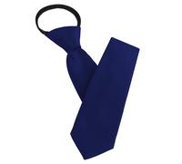 AUYAO Cravatta Uomo, Pre-legato con Cerniera 8cm, Cravatta da Uomo Nera, con Cerniera Regolabile, Pre-Legata, Tinta Unita, Uniforme, Uomo Cravatta Pre-legato con Cerniera per Business Casual