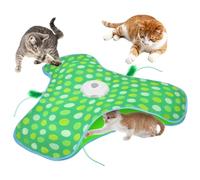 AUYAO Giocattolo per Gatti, Elettrico Giochi per Gatti in Casa con 3 Modalità, Gioco con Nascondino per Gatto, Gioco Interattivo per Domestici Piume Nascoste, Ricarica USB(Punti)