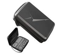 AuyKoo Borsa da viaggio per DJI Osmo Action 5 Pro/4/3, custodia portatile in PU, custodia da viaggio rigida protettiva per Osmo Action 5 Pro/4/3, accessori per fotocamera sportiva, Nero, alla moda