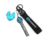 AUytcin guscio chiave moto Per CFMOTO CF SR250 450SR 450 250 SR MY22 CLX700 250SR CLX 700 800 MT 800MT Portachiavi Portachiavi CNC Moto Bike Key Shell Cover Case(1 Set Blue)