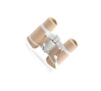 AUYXSSZ Binocolo Portatile per Bambini per osservare Gli Uccelli. Imparare Giocando con Il binocolo Compatto 4x30 per Qualsiasi Avventura all'Aria Aperta, caffè Bianco, 8.8x11x4 cm