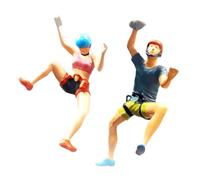 AUYXSSZ Figure di arrampicata su roccia personalizzate, aggiunta a scenari di diorami e layout di modelli, maneggevoli e ben dipinte a mano, progetti fai da, 2 pezzi