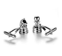 AUYXSSZ Gemelli distintivi da uomo, gemelli in argento, stile Per unico da indossare in ogni occasione, dimensioni 18x11 mm, colore argento, per camicia,