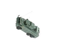 AUYXSSZ Kit di modelli di veicoli Decorazioni da tavolo 172 4D Assemblaggio di veicoli blindati Divertente camion giocattolo in miniatura per celebrazioni, Verde, 11 cm