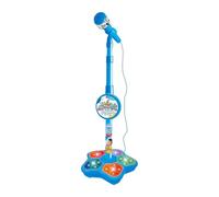 AUYXSSZ Microfono e supporto per bambini adatti per sessioni di canto musicale con luci da palco lampeggianti che incoraggiano la creatività e il , Blu , 100x21cm