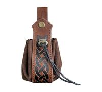 AUYXSSZ Portafoglio compatto ed elegante, per festival, offre ampio spazio per oggetti essenziali e costumi, con coulisse, per cosplay, pirati e cavalieri.