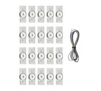 AUYXSSZ Pratica lampada a LED con perline di luce ottica per molteplici usi Comoda lampada a LED diodi emettitori di luce in ABS, 3V 50 PZ + linea