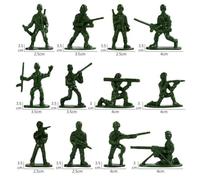 AUYXSSZ Set di action figure militari con 12 pose distinte, comoda borsa | cerniera, regalo per bambini e adulti, ma il numero di pose è distribuito in modo non uniforme (soldati)
