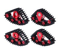 AUYXSSZ Set di pneumatici da neve Elevate Crawling,Rosso,XZ-001R | Conversion 4 pezzi Parti RC Crawler Maggiore durata Installazione facile con ragionevole Funziona e riduce la perdita di