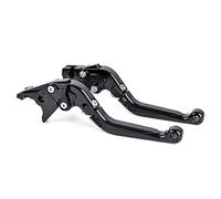 Auzkong Leve Freno Frizione CNC Pieghevole Regolabile Leve Compatibile con Aprilia RS4 125 2011-2017 Nero
