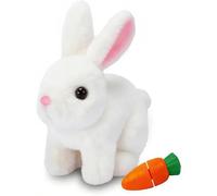 Auzlya Coniglio Giocattolo Che Salta Pasquale,Hopping Coniglio Elettronico Interattivo,con Suoni e Movimenti,Bunny Pal Coniglietto Interattivo,per Abbracciare,Accompagnare,Rilassars