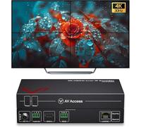 AV Access 4K HDMI Extender Over TCP/IP, Encoder AV Over IP con video wall fino a 8 x 8, 120 m, Plug & Play senza configurazione, controllo visivo, matrice video, PoE, RS-232 (4KIP200E)
