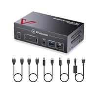 AV Access 8K KVM Switch 2 computer 1 monitor con HDMI 2.1, USB 3.0 e commutazione con tasti di scelta rapida, supporta 10K@120hz, 8K@120hz, 1080P@240hz per tutti i sistemi operativi
