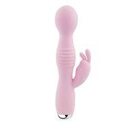 AV Bastone Rogue Coniglio Masturbazione Massaggio Femmina Conversione Di Frequenza Di Ricarica Magnetica, Simulazione Pene Clitoride Lala Sesso Gay Plug Anale Giocattoli Del Sesso Adulto,Pink