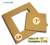 AV_BOX - 40 Piastre di cartone KRAFT per rinforzo spedizioni dischi LP - 45 giri