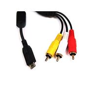 AV Cavo audiovideo per Panasonic Fotocamere digitali, compatibile con: Lumix DMCFT1, DMCFT2, DMCFX60, FX65, DMCFX550, DMCFX580, DMCFZ38, DMCGH1, TS1, TS2, DMCTZ6, DMCTZ7, DMCTZ10, tz65,