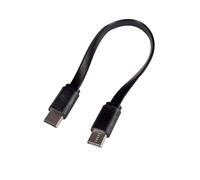 AV:Link Cavo USB Type-C a Type-C Corto 20 cm, Cavo Piatto per Sincronizzazione e Ricarica, USB 2.0 480Mbps, Ideale per Power Bank, Auto e Dispositivi Compatibili