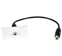 AV: Link | Modulo piastra a parete - Jack stereo da 3,5 mm a coda femmina - NUOV