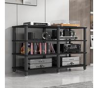 AV Media Stand, Heavy Duty Audio Component Rack con piedini ammortizzanti