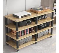 AV Media Stand, Heavy Duty Audio Component Rack con piedini ammortizzanti