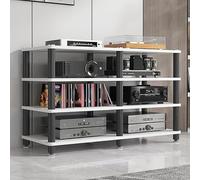 AV Media Stand, Heavy Duty Audio Component Rack con piedini ammortizzanti