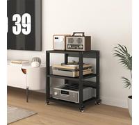 AV Shelf3 Tier Mobile Audio Video Components Mobile Angolo TV Stand con Rack HiFi e Supporti per Vivere Gaming e Sale di Registrazione Media Stand con Dimensioni 50x40x69.5cm