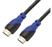 AV STAR Cavo HDMI Premium ad Alta Velocità, Placcato Oro, 1,5m, Nero/Blu