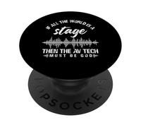 AV Tech Stage God Design PopSockets PopGrip Adesivo