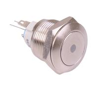 AV091L5EA200 APEM Pulsante Autoritenuta Illuminato Giallo 19mm SPST