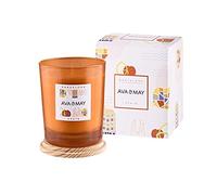 AVA & MAY Barcelona Candela profumata (180 g) - Candela vegana di cera di soia con 40 ore di durata - con olio profumato di lampone, gelsomino e canditi di alta qualità