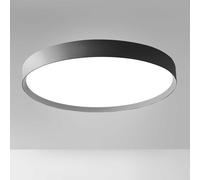 AVA P/G - PLAFONIERA IN ALLUMINIO NERO A LED 3000-4000K 5200-5400LM 80W DIMMERABILE D.80CM