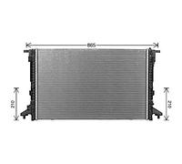 AVA QUALITY COOLING AI2441 Radiatore, Raffreddamento motore per AUDI,BENTLEY,VW