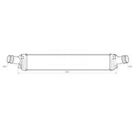 AVA QUALITY COOLING AI4457 Intercooler per AUDI
