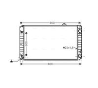 AVA COOLING SYSTEMS AIA2099 Radiatore motore
