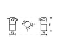 AVA Quality Cooling Essiccatore climatizzatore AID347 Alluminio per Audi A8 D3 (06-10)