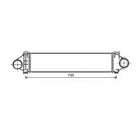 AVA QUALITY COOLING AU4213 Intercooler per LAND ROVER