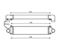 AVA QUALITY COOLING AUA4218 Intercooler per FORD,LAND ROVER,VOLVO