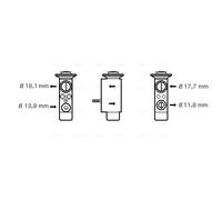 AVA QUALITY COOLING BW1238 Valvola ad espansione, Climatizzatore per ALPINA,BMW