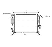 AVA QUALITY COOLING BW2144 Radiatore, Raffreddamento motore per BMW