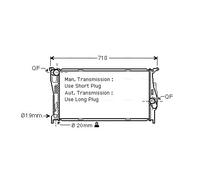 AVA Quality Cooling Radiatore motore BWA2293