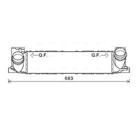 AVA QUALITY COOLING BWA4464 Intercooler per BMW
