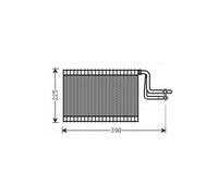 AVA QUALITY COOLING BWV365 Evaporatore, Climatizzatore per BMW