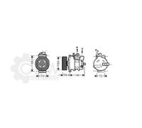 AVA QUALITY COOLING Compressore Climatizzatore Per Audi A4 Avant AIAK262