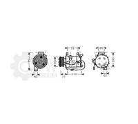 AVA COOLING SYSTEMS HDAK208 Compressore aria condizionata
