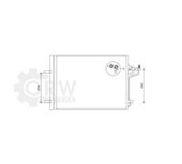 AVA QUALITY COOLING Condensatore Aria Condizionata Con Essicatore per Ford C-Max