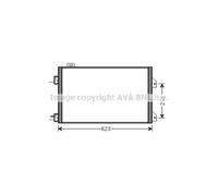 Condensatore Climatizzatore Per Renault Clio II BB0/1/2 CB0/1/2