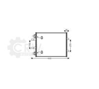 AVA QUALITY COOLING Condensatore Aria Condizionata per Renault Trafic II Bus Jl