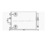 AVA QUALITY COOLING Condensatore Climatizzatore Con Essicatore per Ford C-Max II