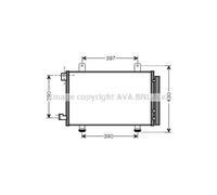 AVA QUALITY COOLING Condensatore Climatizzatore Con Essiccatore Per Suzuki SX4
